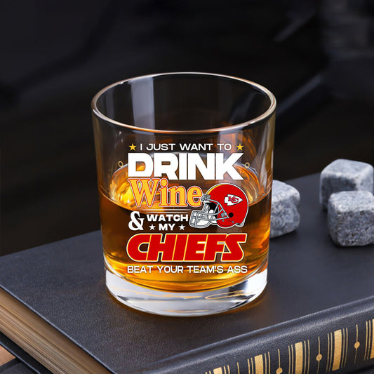 Whiskey Glass - I Just Want To Drink Wine - KSCC