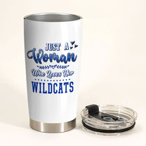 Just A Woman Who Loves Her Kentucky Basketball Tumbler