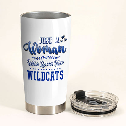 Just A Woman Who Loves Her Kentucky Basketball Tumbler
