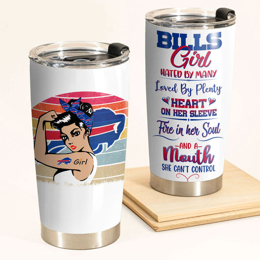 Buffalo Football Girl Tumbler