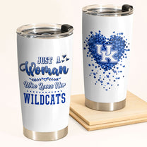 Just A Woman Who Loves Her Kentucky Basketball Tumbler