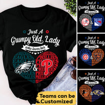 Just A Woman Who Loves Her Teams - Customized Shirt