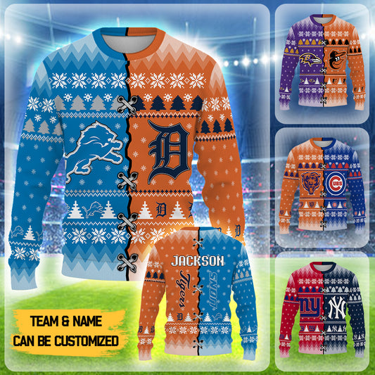 Teams Ugly Sweater - Customized Wool Sweater