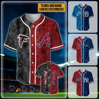 Unique Dual Sports Jersey - Customized Baseball Jersey - v3