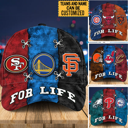 Three Teams Classic Cap - Customized Classic Cap
