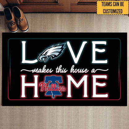 Love Makes This House A Home -  Customized Doormat - Anti Slip Indoor Doormat - PLDEG PL