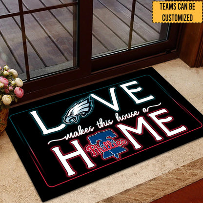Love Makes This House A Home -  Customized Doormat - Anti Slip Indoor Doormat - PLDEG PL
