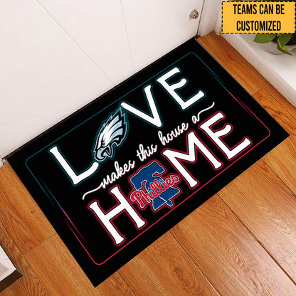 Love Makes This House A Home -  Customized Doormat - Anti Slip Indoor Doormat - PLDEG PL