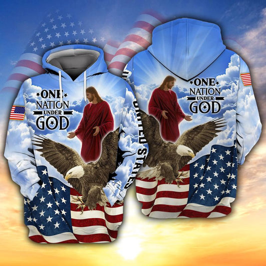 ONE NATION UNDER GOD-3D full print