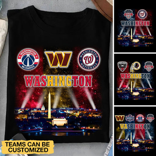 Washington Skyline Team Shirt - Customized Shirt