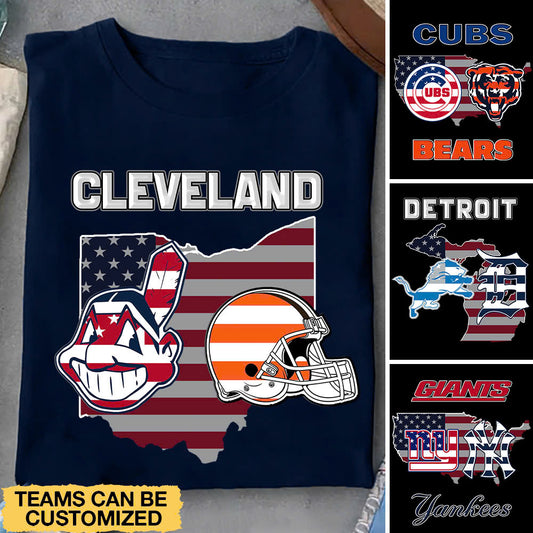 Two Teams Shirt - Customized Shirt - Map ver - v2